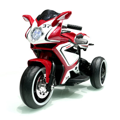 Plastic Red 6V Kids Electric Motorcycle
