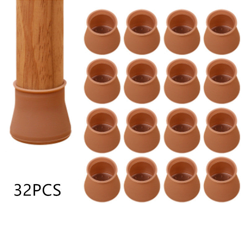 Wear-Resistant Leg Protection Stool Cushion Silicone Chair Non-Slip Foot Cover