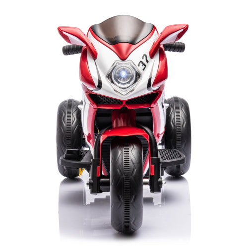 Plastic Red 6V Kids Electric Motorcycle