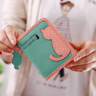 Cute Cartoon Girls Zipper Wallet