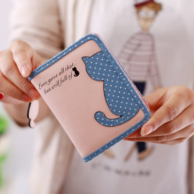 Cute Cartoon Girls Zipper Wallet