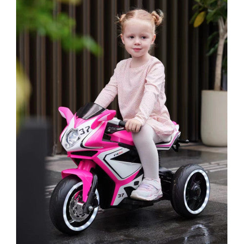 Plastic Red 6V Kids Electric Motorcycle