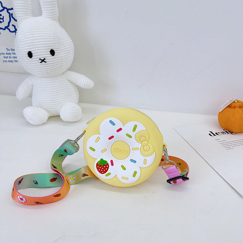Fruit Donut Silicone Crossbody Bag