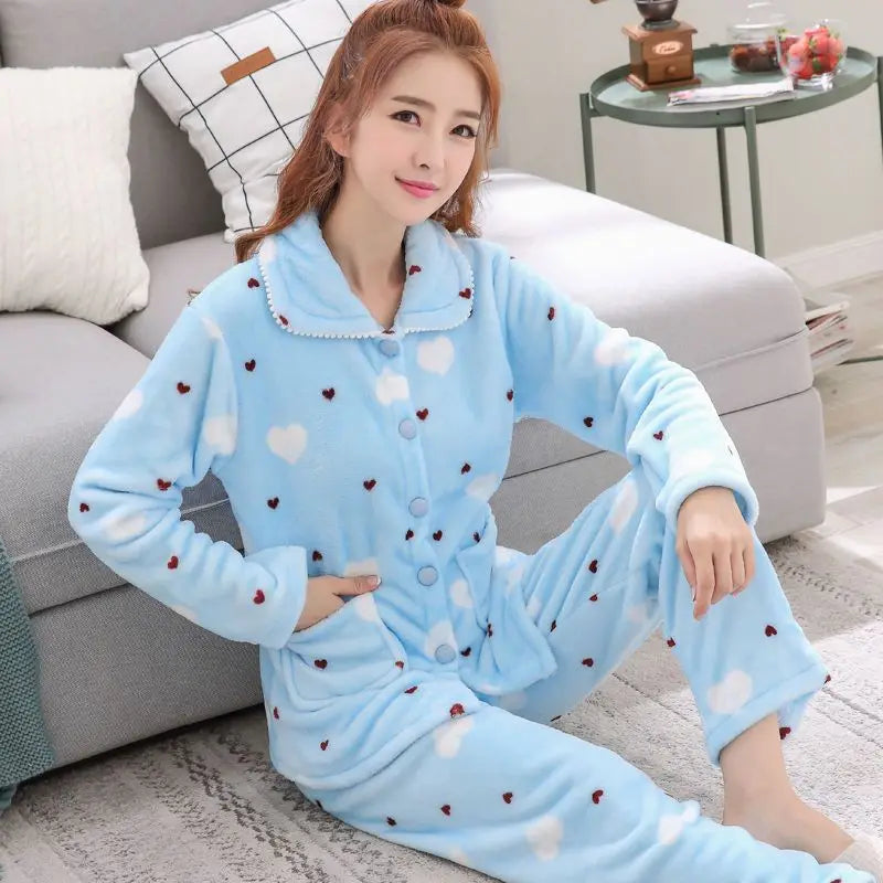 Women's Coral Fleece Pyjamas