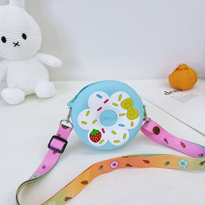 Fruit Donut Silicone Crossbody Bag