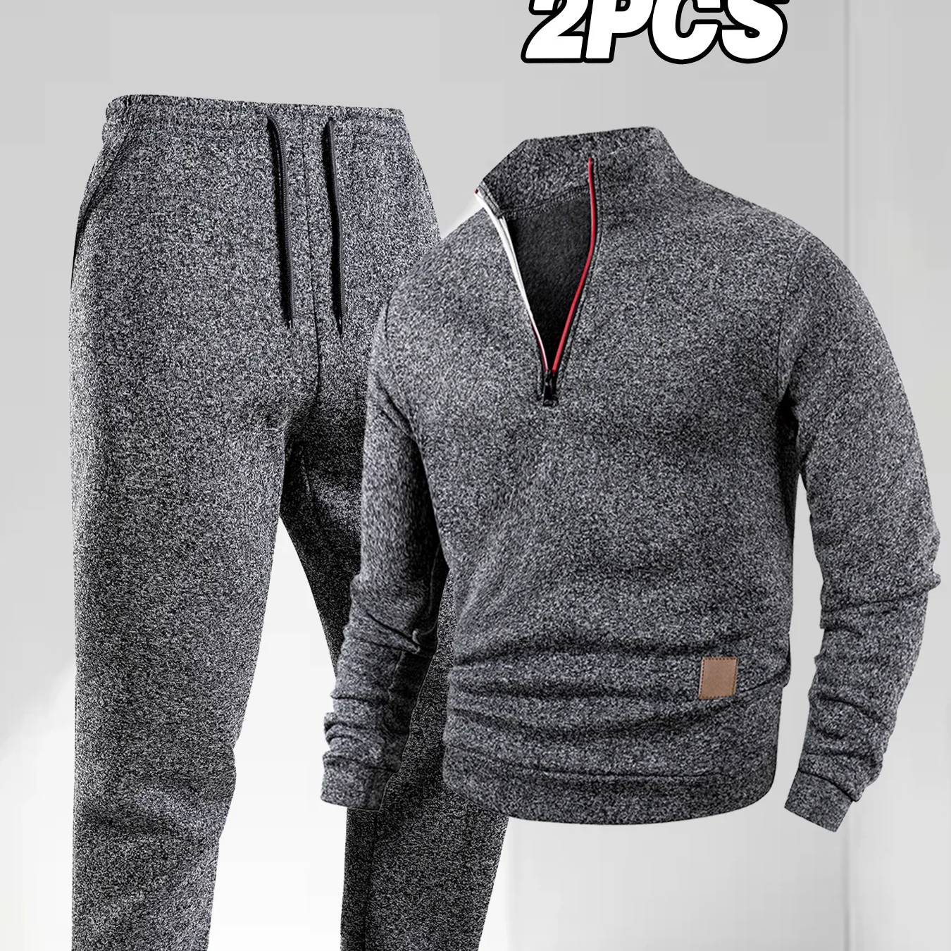 Men's Solid Color Tracksuit