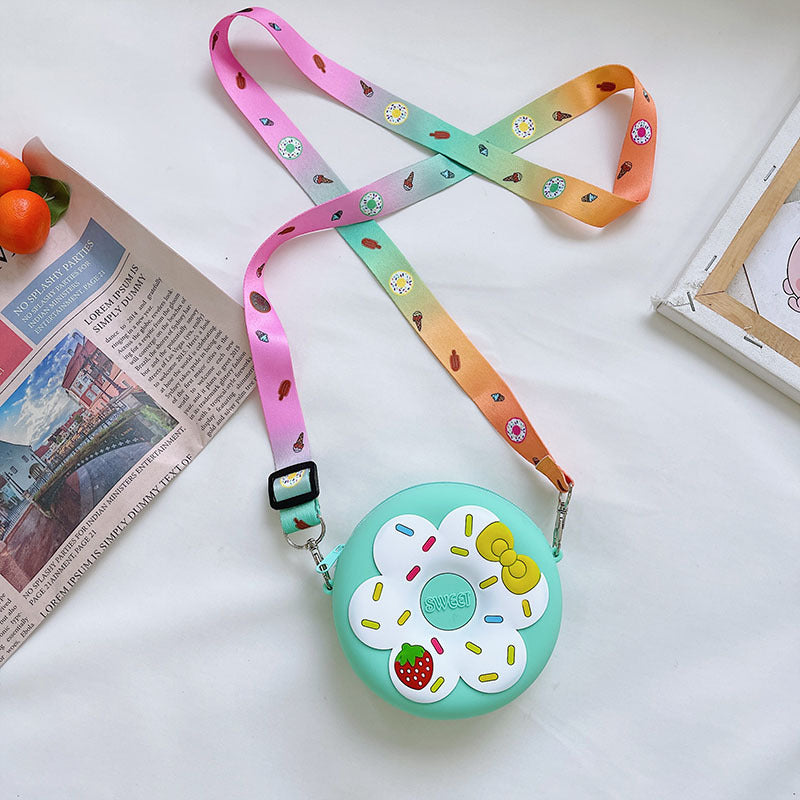 Fruit Donut Silicone Crossbody Bag