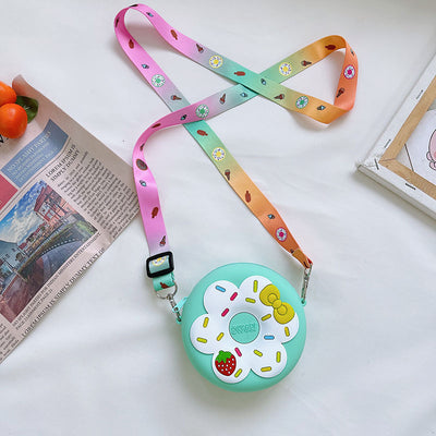Fruit Donut Silicone Crossbody Bag