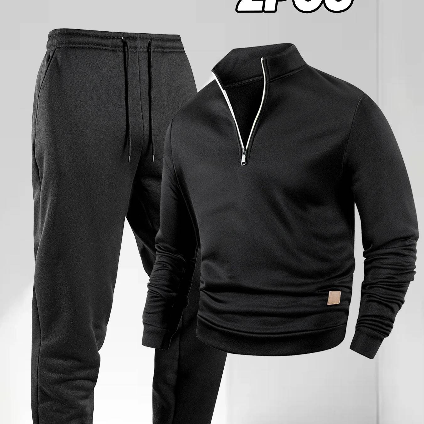 Men's Solid Color Tracksuit