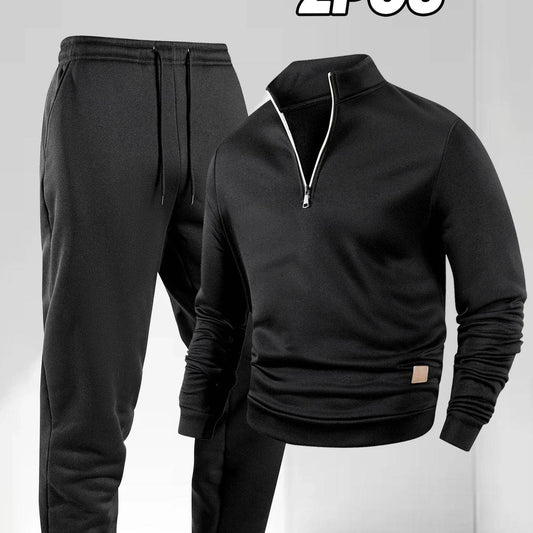 Men's Solid Color Tracksuit