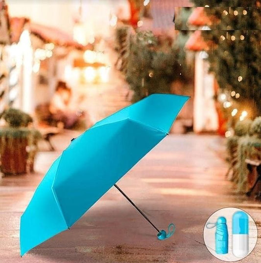 Portable Ultra Light Mini Capsule Umbrella for UV protection and Rain
