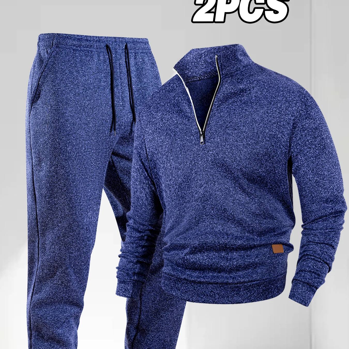 Men's Solid Color Tracksuit