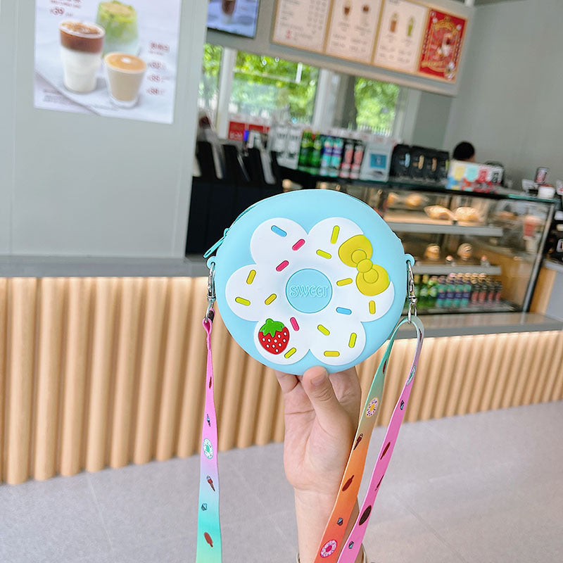 Fruit Donut Silicone Crossbody Bag