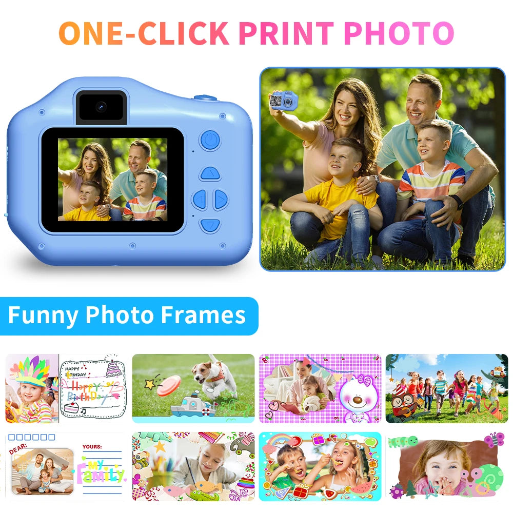 Children‘s Instant Printing Camera Kid Selfie Camera 10x Digital.