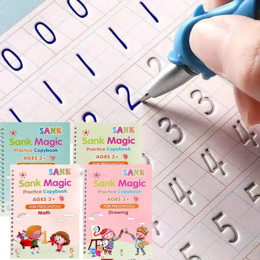 Copybooks Pen Magic Copy Book Free Wiping Children's Kids Writing Sticker