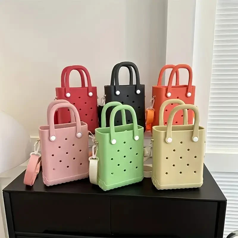 Mini Rubber Summer Beach Bags Fashion Storage Handbag Woman Waterproof