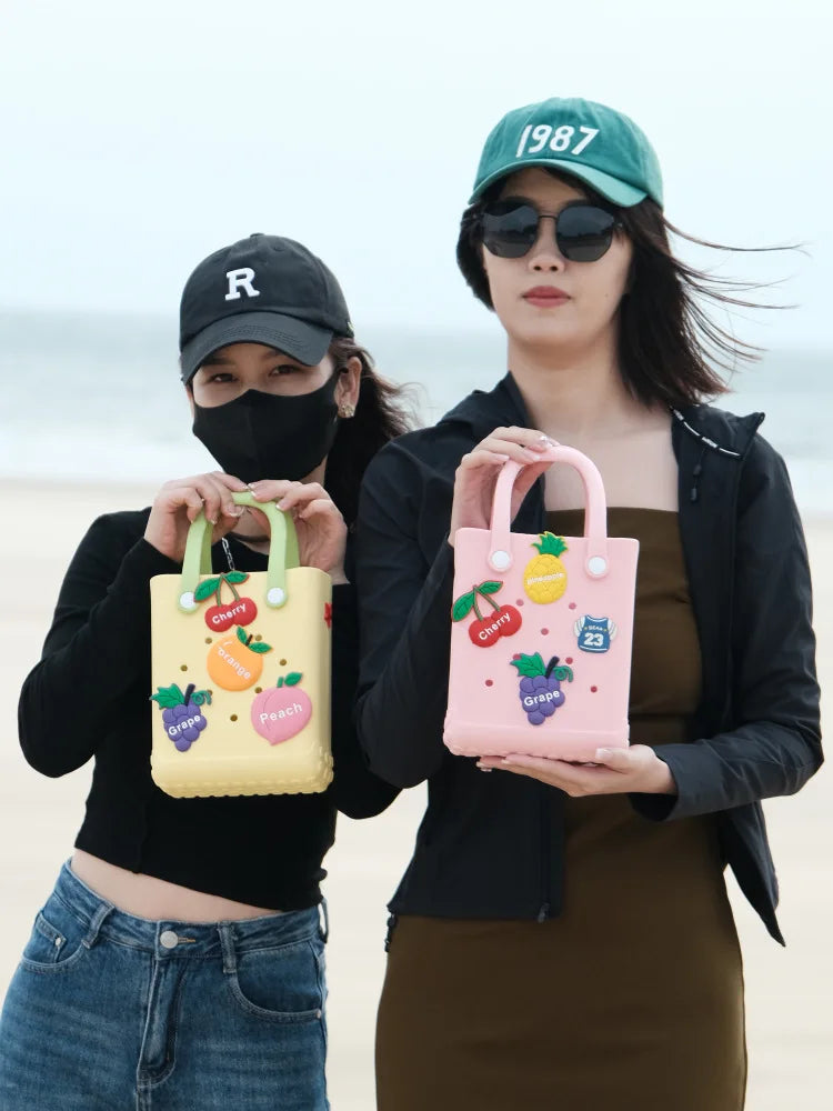 Mini Rubber Summer Beach Bags Fashion Storage Handbag Woman Waterproof