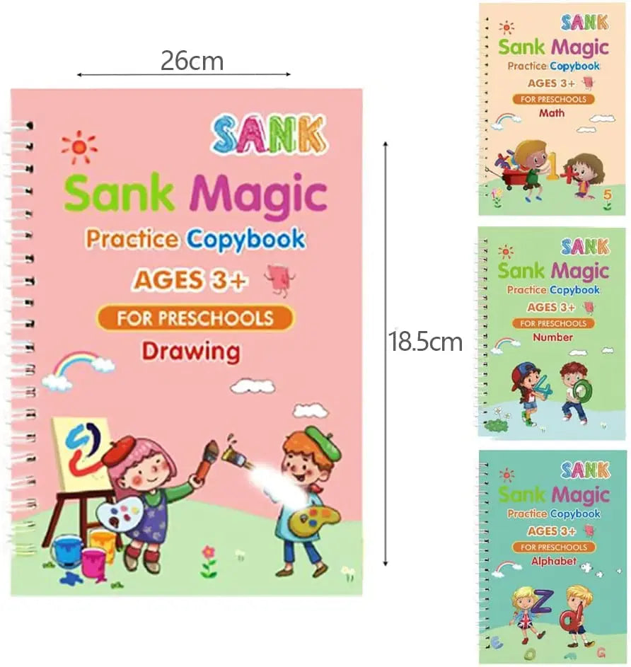 Copybooks Pen Magic Copy Book Free Wiping Children's Kids Writing Sticker