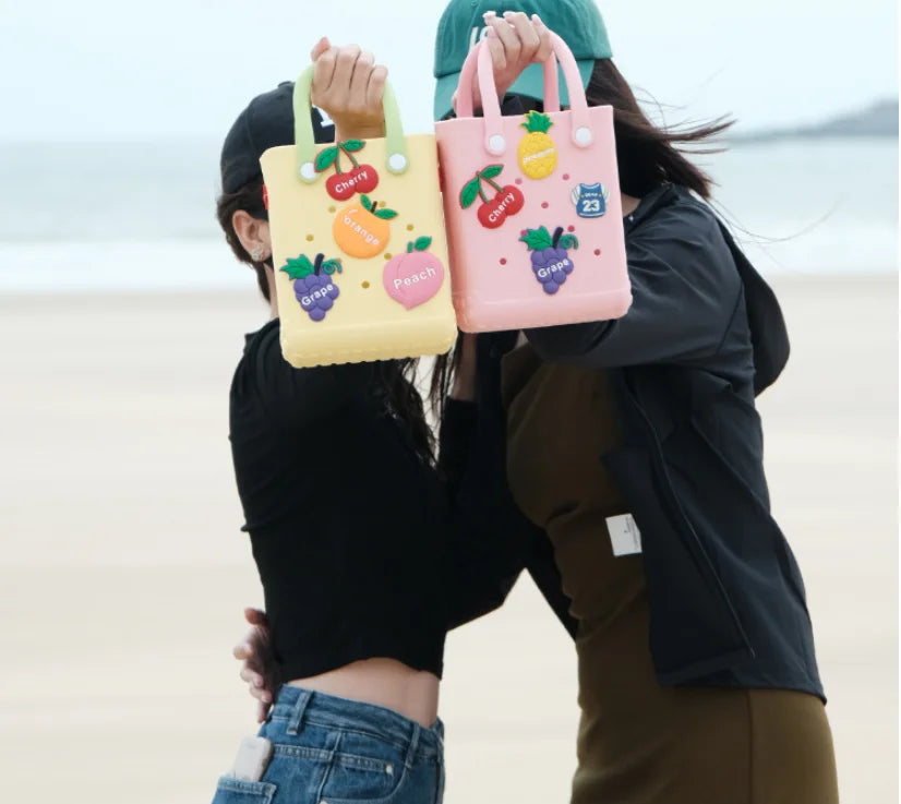 Mini Rubber Summer Beach Bags Fashion Storage Handbag Woman Waterproof