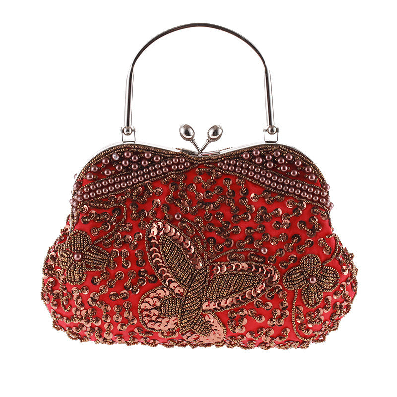 Bead Embroidery Pure Handicraft Bag