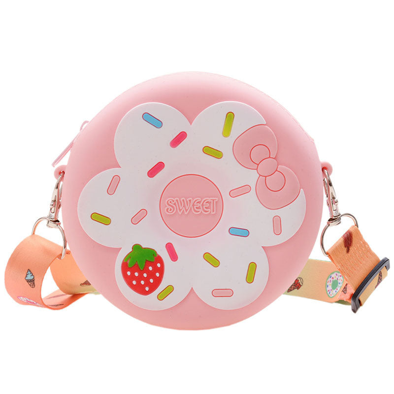 Fruit Donut Silicone Crossbody Bag