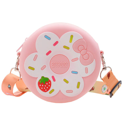 Fruit Donut Silicone Crossbody Bag